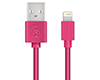 USB to MFi Lightning Rounded Cable | 4ft | Pink