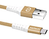 USB-A to USB-C Durable Braided 4ft. Charge & Sync Cable