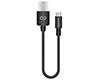 USB to USB-C Rounded Cable | 6in | Black 