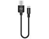 13851                 USB to USB-C Rounded Cable | 6in | Black 