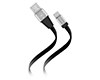 13892 Flexi USB to USB-C Flat Cable 6ft Black