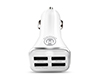 HyperGear 34W Quad USB Car Charger | White 