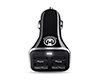 High-Power 34W Quad USB Car Charger | Black