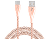 Elite Series USB to USB-C Metallic Cable | 4ft | Rose Gold