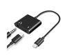 15163                 Audio + Charge Adapter for USB-C Devices | 3.5mm Aux and USB-C | Black