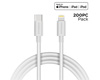 PD Fast Charge USB-C to Lightning 3ft Cable 200pc Pack