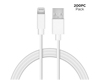 USB to MFi Lightning Rounded Cable | 3ft | Bulk 200pc Pack | White