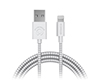 USB to MFi Lightning Braided Cable | 4ft | White