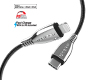 15497                 Titanium USB-C to Lightning Braided Cable 6ft Black