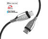 TITANIUM USB-C to MFi Lightning Braided Fast Charge Cable | 6ft | Black