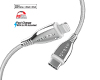 Titanium USB-C to Lightning Braided Cable 6ft White