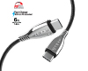 15501                 Titanium USB-C to USB-C Braided Cable 6ft Black
