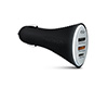 Naztech Power T3 Xtreme 55W USB-C PD + Dual USB Fast Car Charger with PPS  | Black