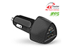 SpeedBoost 25W USB-C PD + 12W USB Fast Car Charger with PPS | Black
