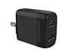 SpeedBoost 25W USB-C PD + 12W USB Fast Wall Charger with PPS | Black