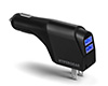 Hybrid 10W Dual USB Car + Wall Charger | Black