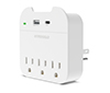 15705                 Multi Plug 5 Outlet Extender with USB-C & USB Ports | White