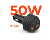 SpeedBoost 50W QUAD Car Charger with PD/PPS 