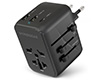 WorldCharge Universal Travel Adapter with USB-C | Black