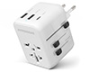 WorldCharge Universal Travel Adapter with USB-C | White