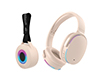 15862                 Wireless Audio Essentials Duo | Light-Up Speaker + Headphones | Beige 