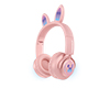 15864                 Bunny Tracks Wireless Light-Up Headset | Pink