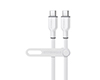 15990                 Flexi Pro USB-C to USB-C Soft-Touch Fast Charge Cable | 4ft | White 