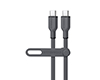 15992                 Flexi Pro USB-C to USB-C Soft-Touch Fast Charge Cable | 4ft | Gray