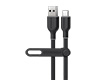 15996                 Flexi Pro USB to USB-C Soft-Touch Charge & Sync Cable | 4ft | Black