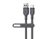 15997                 Flexi Pro USB to USB-C Soft-Touch Charge & Sync Cable | 4ft | Gray