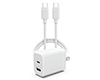 16015                 HyperGear Basics | 30W USB-C PD + USB Fast Wall Charger | 4ft USB-C Cable | White 