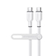 16054                 Flexi Pro USB-C to USB-C Soft-Touch Fast Charge Cable | 15ft | White 