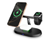 MaxCharge Pro 3-in-1 Wireless Charging Stand with 15W Magnetic Wireless Fast Charge | Black