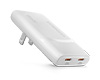 SpeedBoost 65W Dual USB-C PD Ultra-Slim GaN Laptop Charger with PPS | White