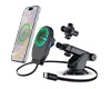 Mag Grip 15W Magnetic Wireless Fast Charging Phone Mount | Vent + Dashboard + Windshield | Black 