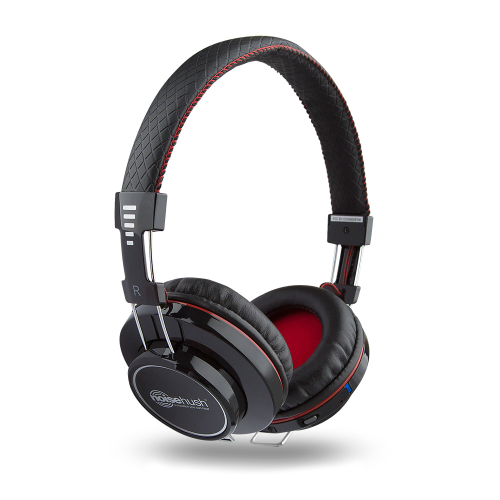 NoiseHush Freedom BT700 Bluetooth Headphones with Mic Black